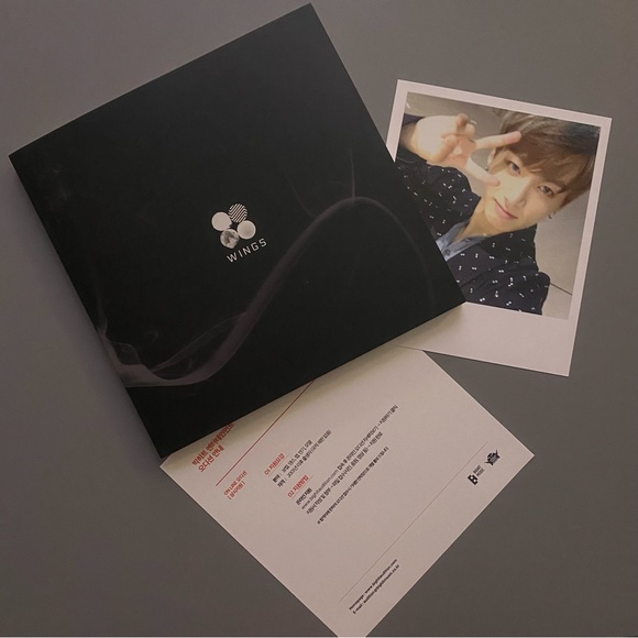 Media Bts Wings Album Version N With Jungkook Photocard Poshmark